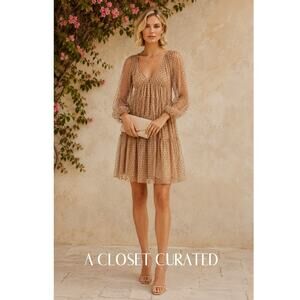 long sleeve a line wedding guest dress Ever-Pretty Pleated V-Neck 3/4 Sleeves Asymmetrical Hem Cocktail Dress main image 0